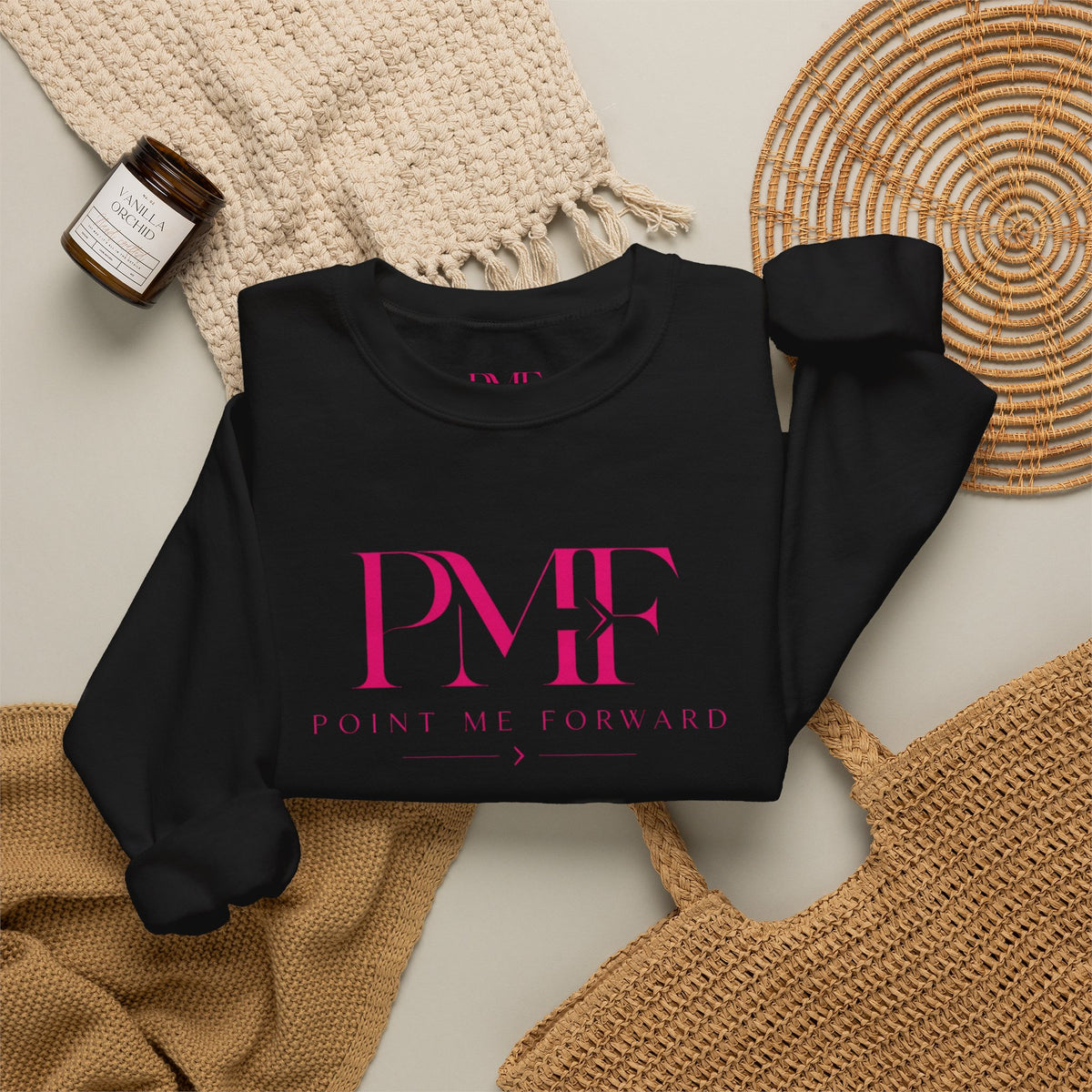 PMF Point Me Forward™ Pink Crew Sweatshirt