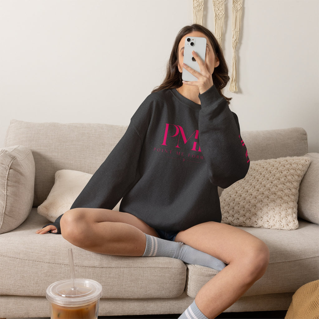 PMF Point Me Forward™ Pink Crew Sweatshirt