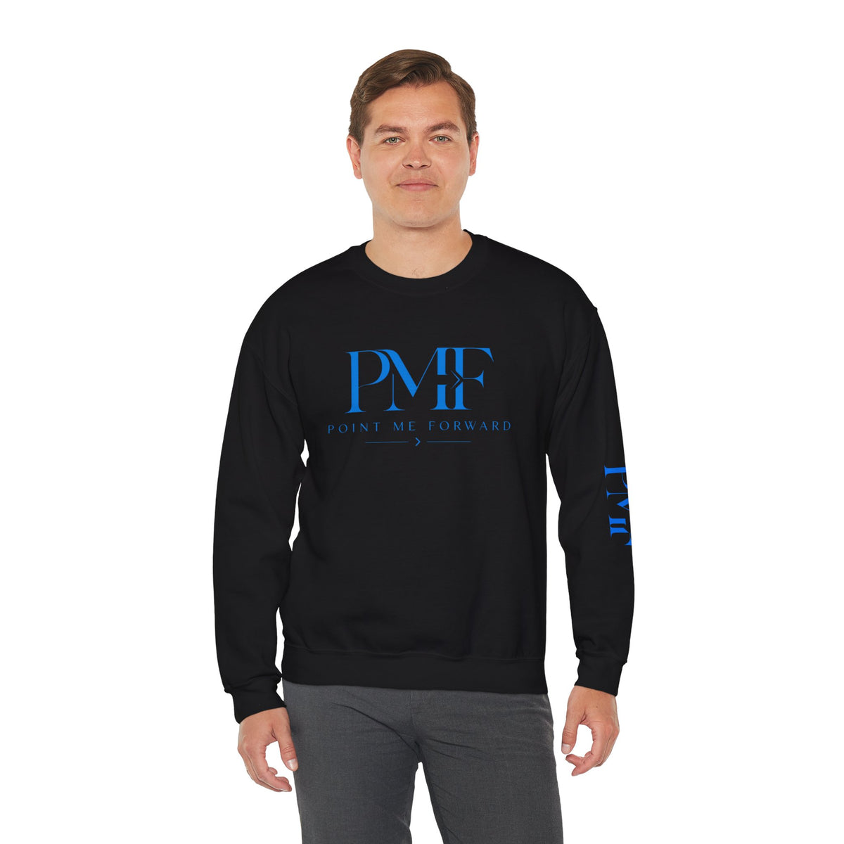 PMF Point Me Forward ™ Blue Crew Sweatshirt