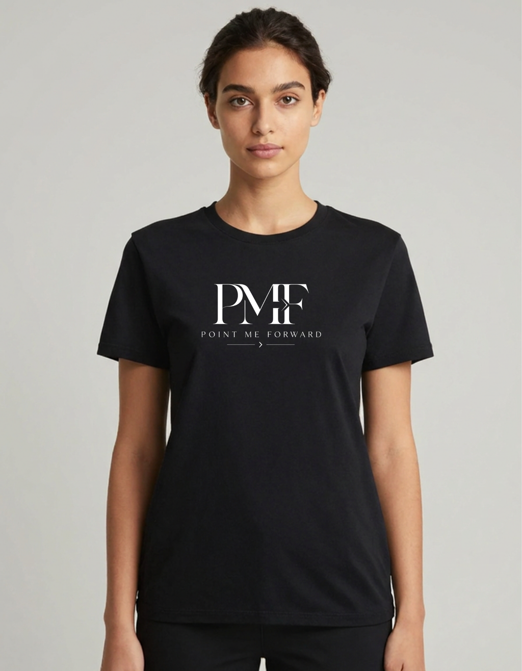 Point Me Forward (PMF)™ Crew Neck T-Shirt Motivational Logo Tee