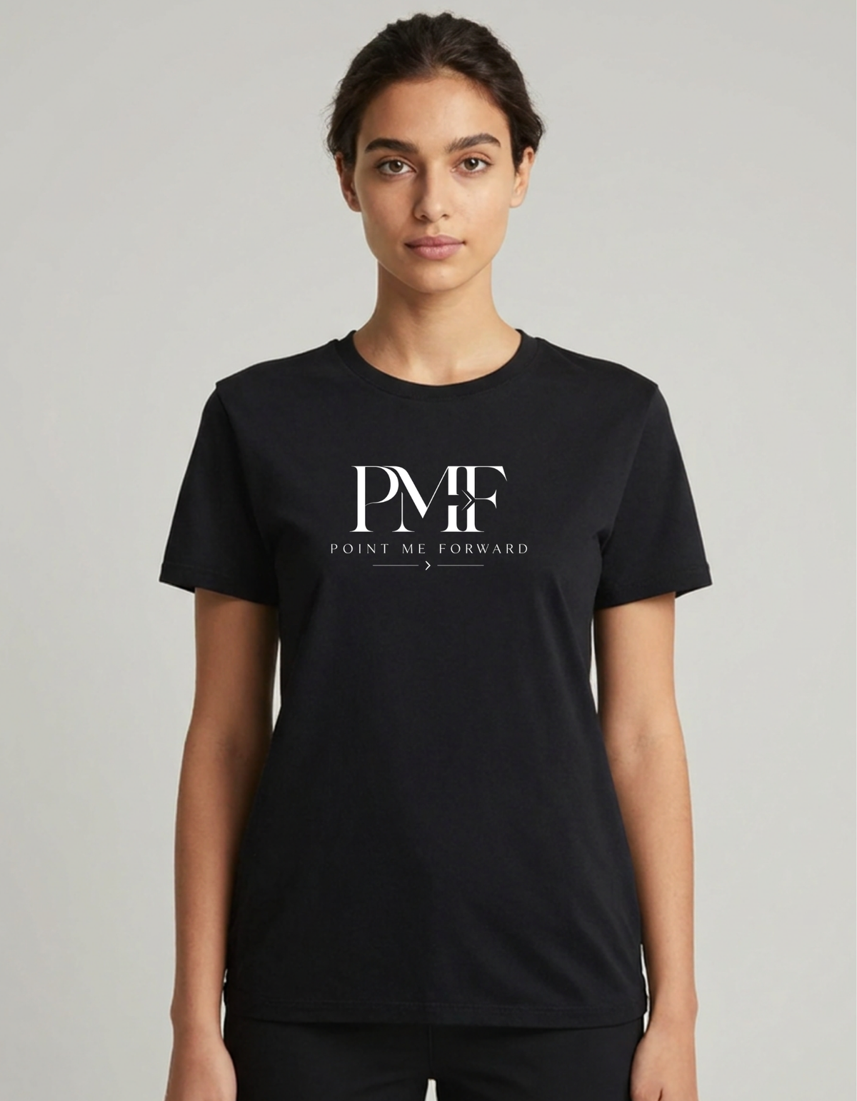Point Me Forward (PMF)™ Crew Neck T-Shirt Motivational Logo Tee