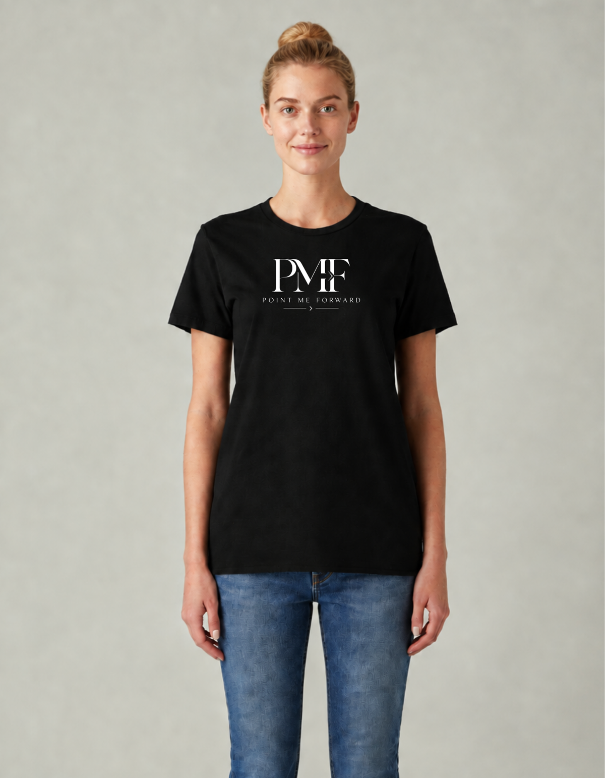Point Me Forward (PMF)™ Crew Neck T-Shirt Motivational Logo Tee
