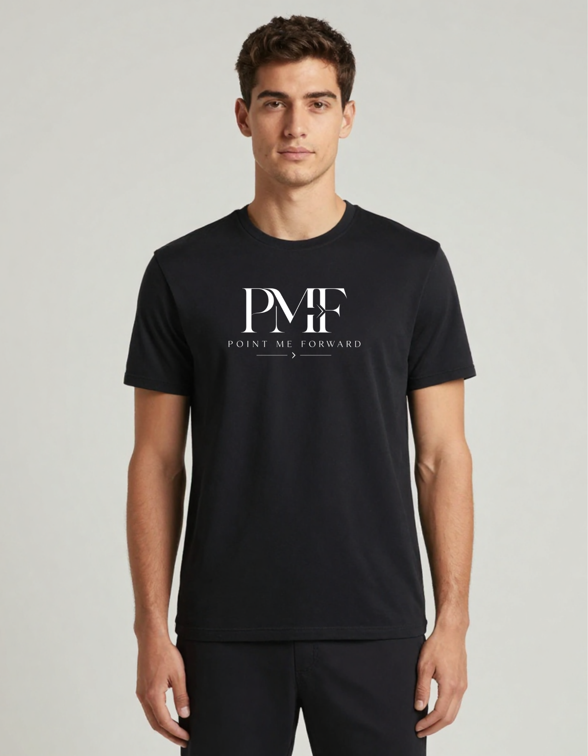 Point Me Forward (PMF)™ Crew Neck T-Shirt Motivational Logo Tee